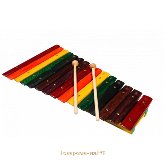 Ксилофон FLIGHT FX-15С  (15 нот), разноцветный, 2 палочки
