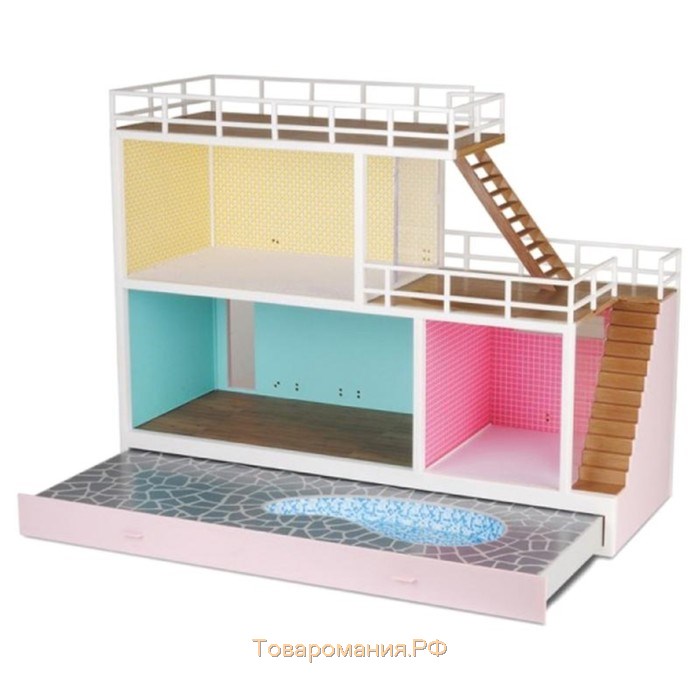 Домик кукольный Lundby «Стокгольм», трёхэтажный, со светом и бассейном