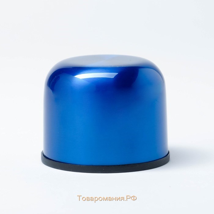 Термос, 500 мл, Гильза "Мастер К", с кружкой, сохраняет тепло 24 ч, синий