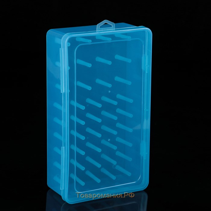 Бокс пластиковый для хранения, 42 отделения для ниток, 23,5×13,5×6,5 см, цвет МИКС