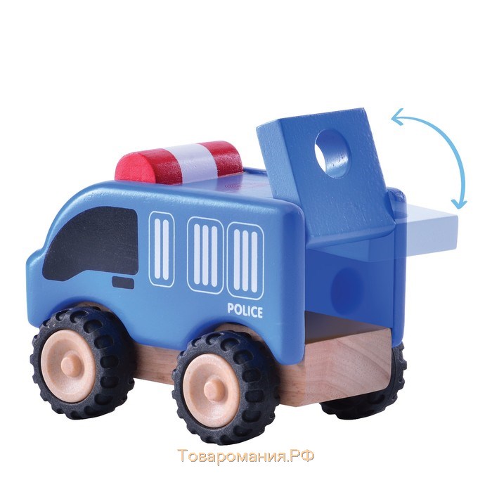 Деревянная игрушка Miniworld «Полицейская машинка»