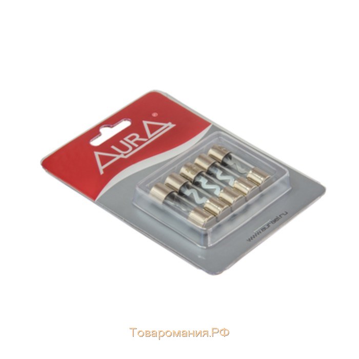 80А предохранитель AGU-типа Aura FAG-081N AGU, 80 A, набор 5 шт, никель