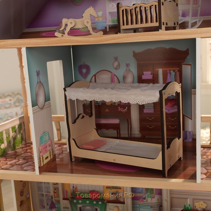 Домик кукольный KidKraft «Шарллота», четырёхэтажный, с мебелью