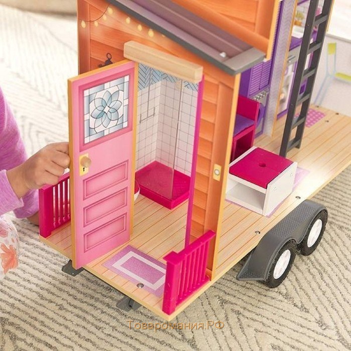 Домик кукольный KidKraft «Прицеп Бэлла», с мебелью
