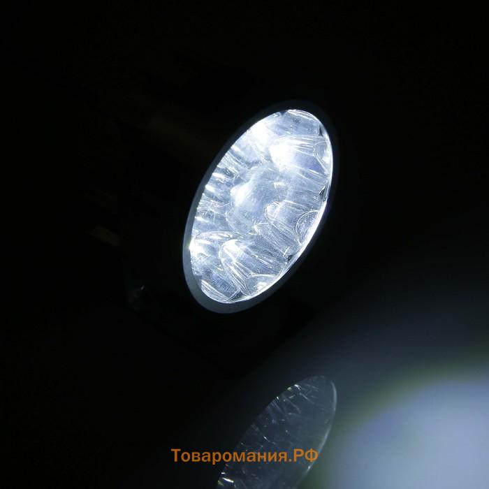Фара cветодиодная для мототехники, 4 LED, IP65, 4.5 Вт, направленный свет