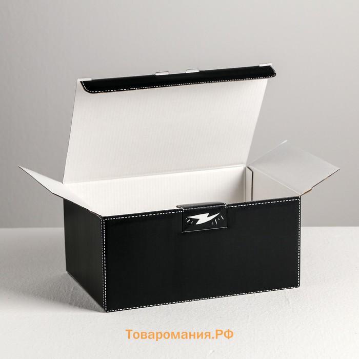 Коробка‒пенал, упаковка подарочная, «Супергерою», 22 х 15 х 10 см