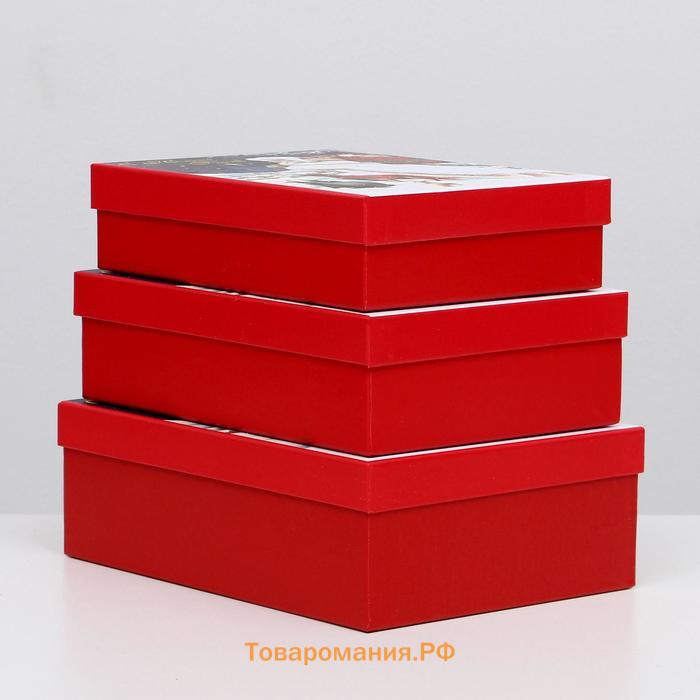 Набор коробок 3 в 1 "Подарки", 21 х 29 х 9 - 18 х 26 х 6 см
