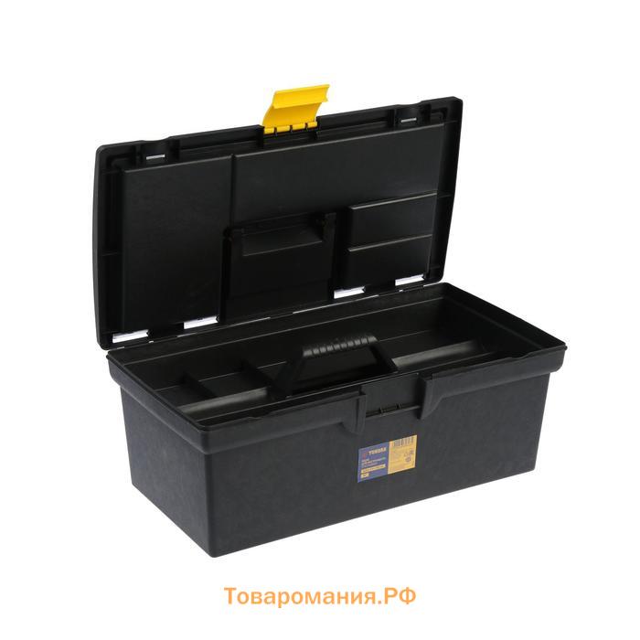 Ящик для инструмента ТУНДРА, 16", 405 х 215 х 160 мм, пластиковый, органайзер