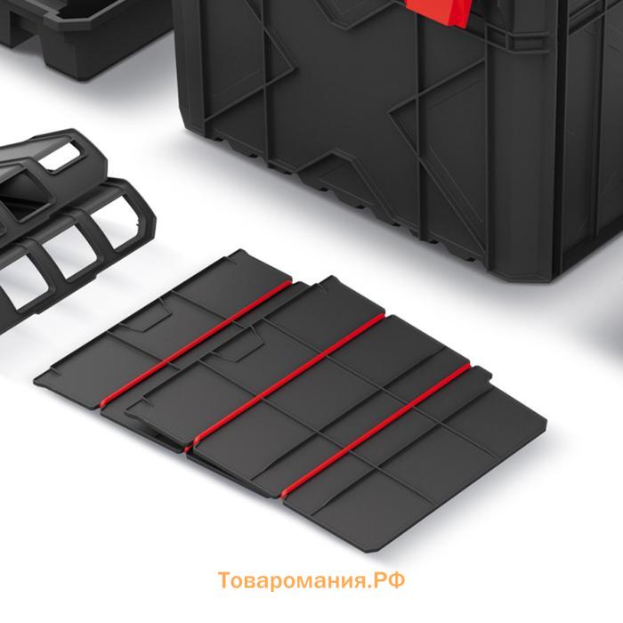 Модульный ящик для инструментов, пластик, на колёсах, X-Block PRO