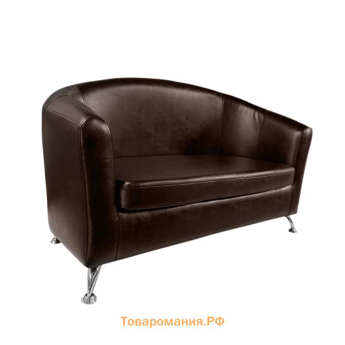 Диван "Во" 2Д экокожа TEOS Dark Brown