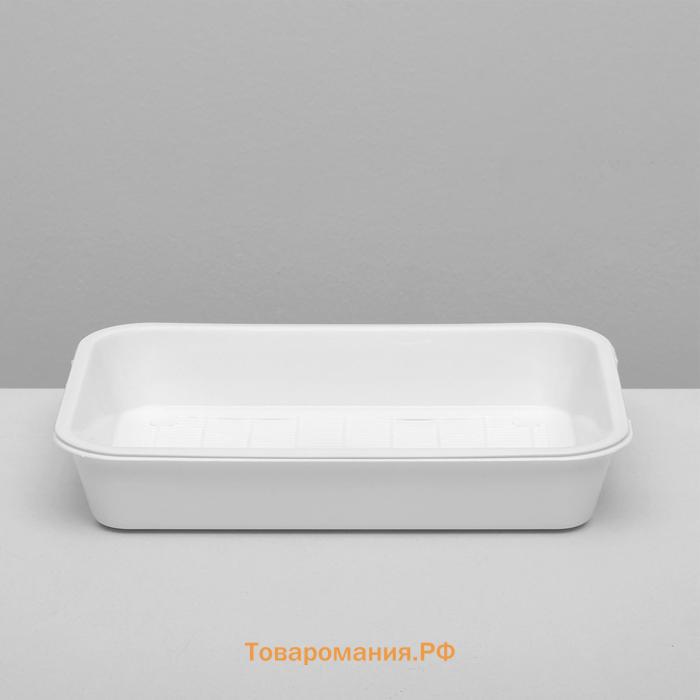 Туалет средний с сеткой 36 х 26 х 6,5 см, белый