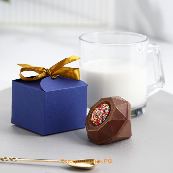 Шоколадная бомбочка с маршмеллоу «Счастье внутри» молочный шоколад, 38 г