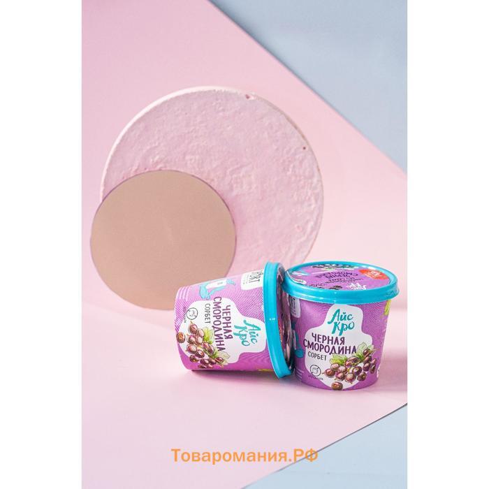 Мороженое сорбет «АйсКро» без сахара, чёрная смородина+ L-карнитин, 75 г