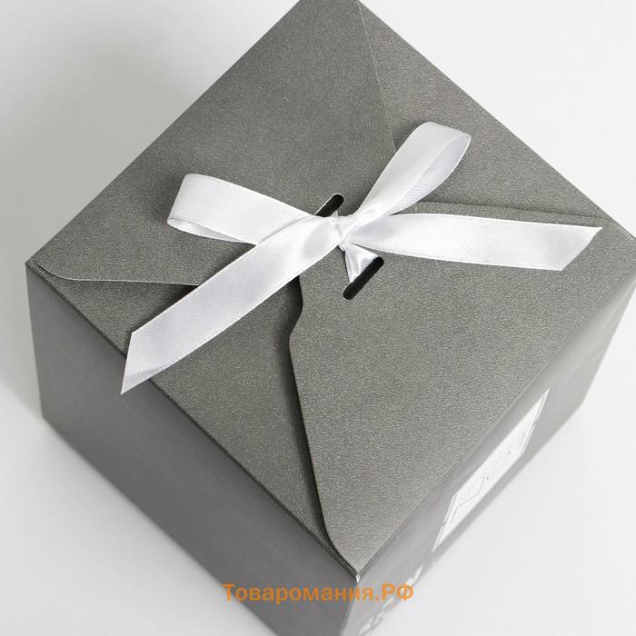 Коробка подарочная складная, упаковка, «№1», 12 х 12 х 12 см