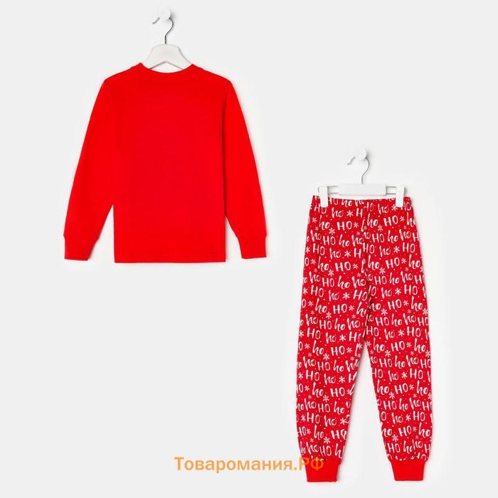 Пижама детская, цвет красный, рост 104 см