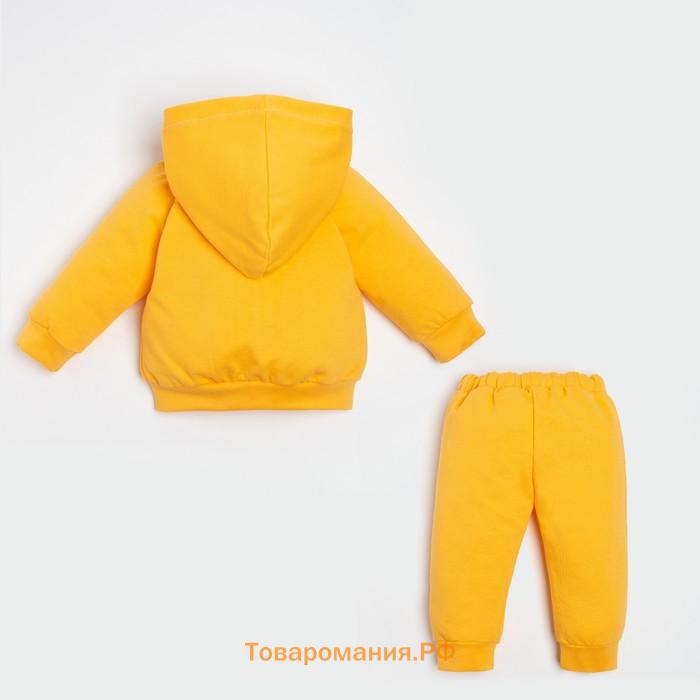 Комплект: худи и брюки Крошка Я "Dogs", рост 86-92 см, цвет оранжевый