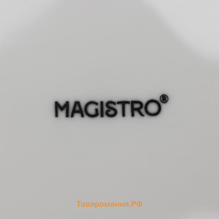 Десертные тарелки Magistro Mien, d=16,5 см, набор 6 шт, фарфор, белые