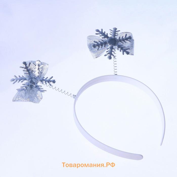 Ободок новогодний карнавальный «Снежинка»