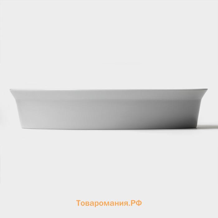 Форма для выпечки из жаропрочного фарфора Magistro White gloss, 2,5 л, 34×22×6,5 см