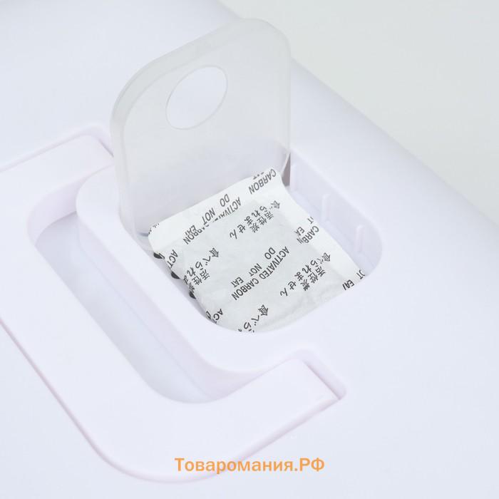 Туалет-домик 35 х 50 х 35 см, бело-серый