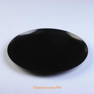 Подсвечник "Чашка" металл, 22,5х1,6 см, чёрный муар