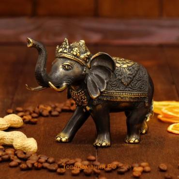 Сувенир бронза "Королевский слон" 15,5х7х12 см