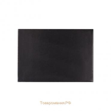 Накладка на стол офисная 45 × 65 см, Calligrata, с прозрачным карманом, чёрная