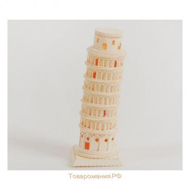 Модель 3D «Пизанская башня» из бумаги с лазерной резкой