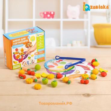 Набор для сортировки «Вкусная тарелка», по методике Монтессори, 20 заданий, 3+