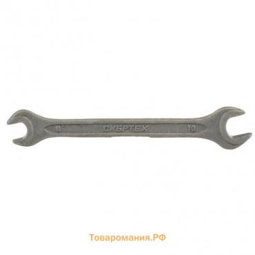 Ключ рожковый "Сибртех" 14321, фосфатированный, 8х10 мм, ГОСТ 2839