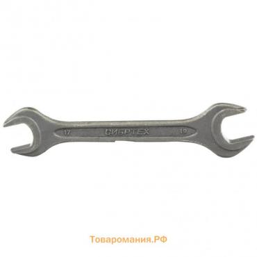 Ключ рожковый "Сибртех" 14328, фосфатированный, 17х19 мм, ГОСТ 2839