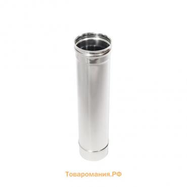 Труба, L=500 мм, нержавеющая сталь AISI 316, толщина 0.5 мм, d=100 мм