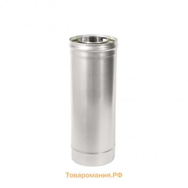 Труба термо, L=500 мм, нержавеющая сталь AISI 430/оцинк, толщина 0.5 мм, d=110 × 180 мм