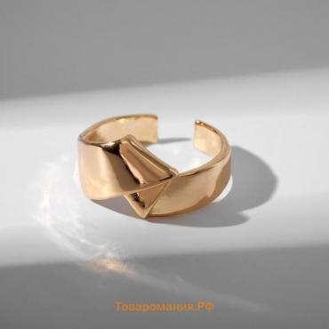 Кольцо "Тренд" пряжка, цвет золото, безразмерное (от 16 размера)