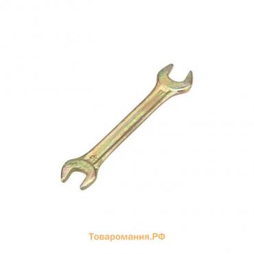 Ключ рожковый REXANT 12-5824-2, желтый цинк, 10х11 мм