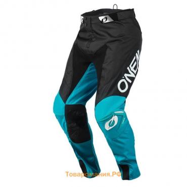 Штаны для мотокросса O'NEAL Mayhem Hexx, мужские, размер 54, бирюзовые, чёрные