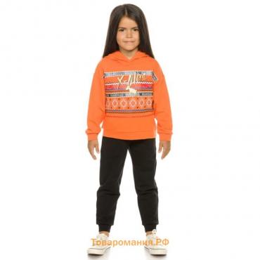 Комплект для девочек, рост 92 см, цвет оранжевый